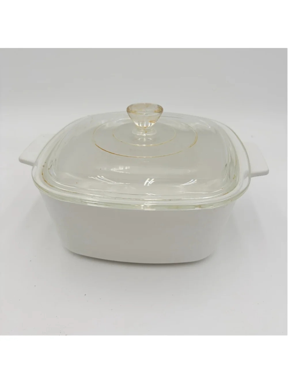 CORNING WARE A-1 1/2-B 1.5 Qt White Casserole Dish Glass Lid USA